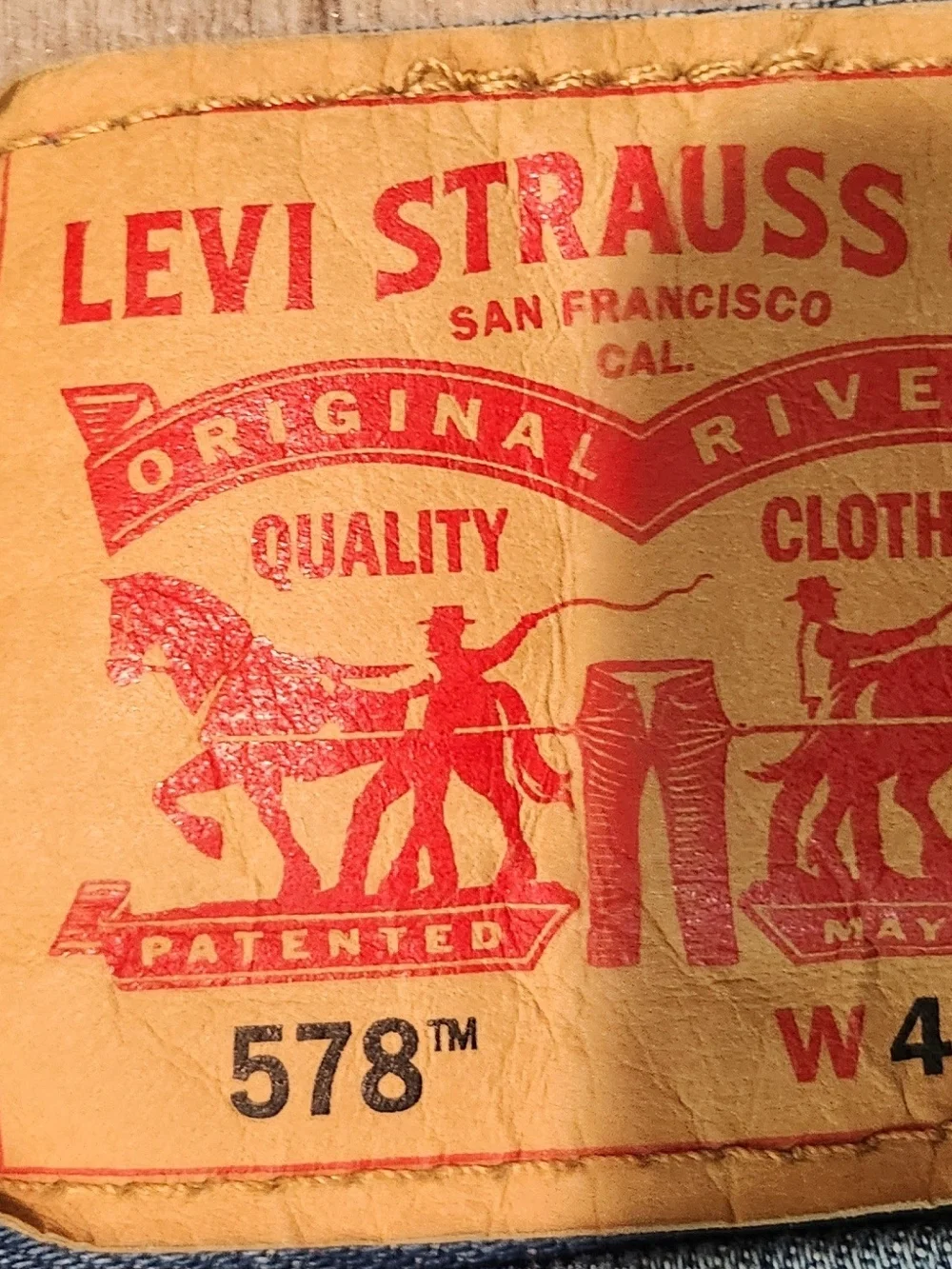 Levi’s 578 Baggy loose fit wide leg Light Wash blue jeans Men’s 44x30 (44x28)